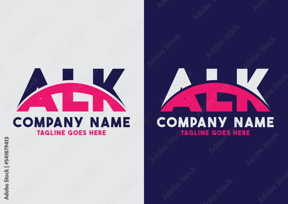 Letter ALK logo design vector template, ALK logo Stock Vector Adobe Stock