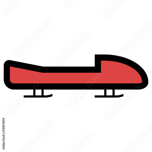 bobsleigh icon. winter sport