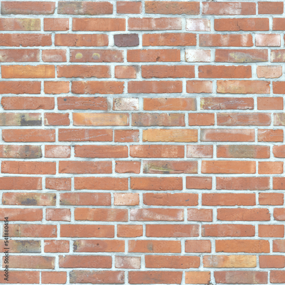 Obraz premium Texture brick wall red color