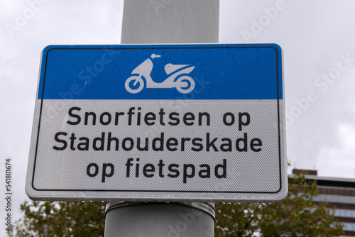 Billboard Scooters At The Stadhouderskade Street Amsterdam The Netherlands 2019 photo