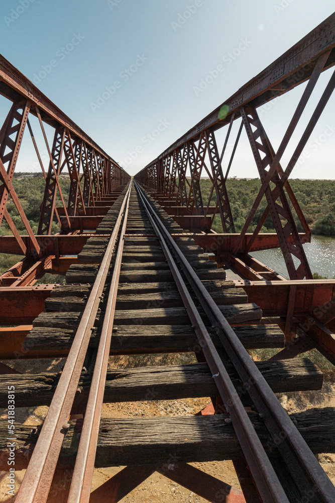 railway bridge over the river