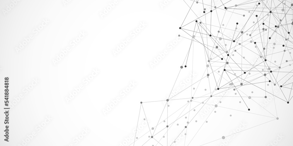 Abstract background and geometric pattern with connecting the dots and lines. Networking concept, internet connection and global communication Abstract background and geometric pattern with connecting the dots and lines. Networking concept, internet connection and global communication