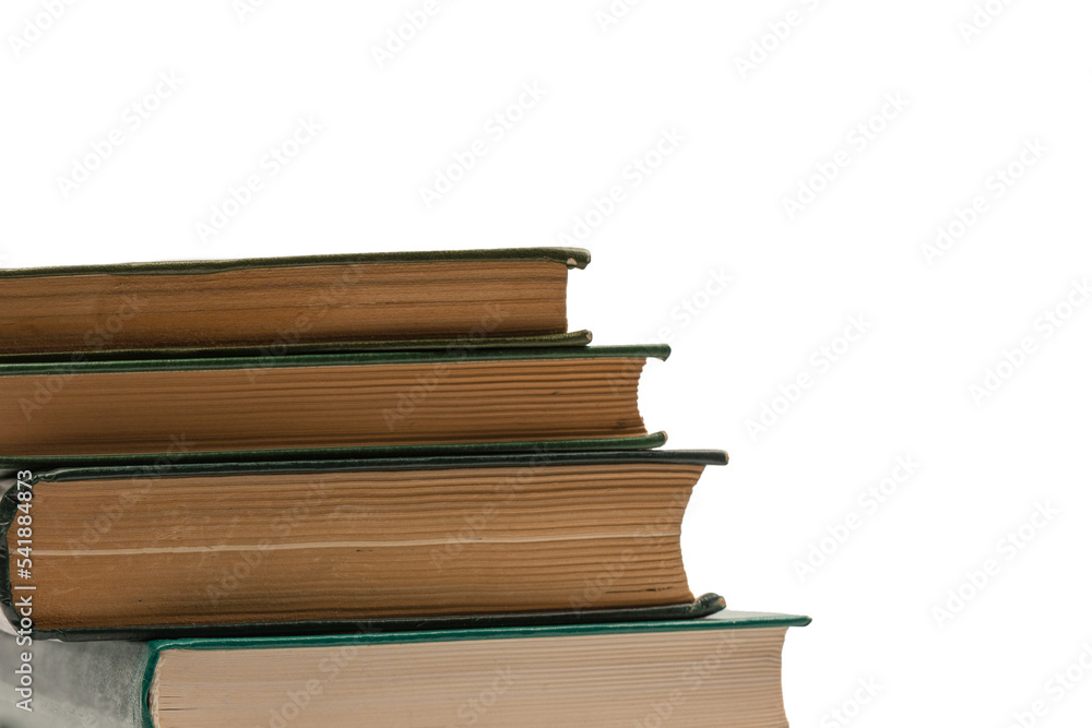 Old books isolated on white background. Old books isolated on white background.