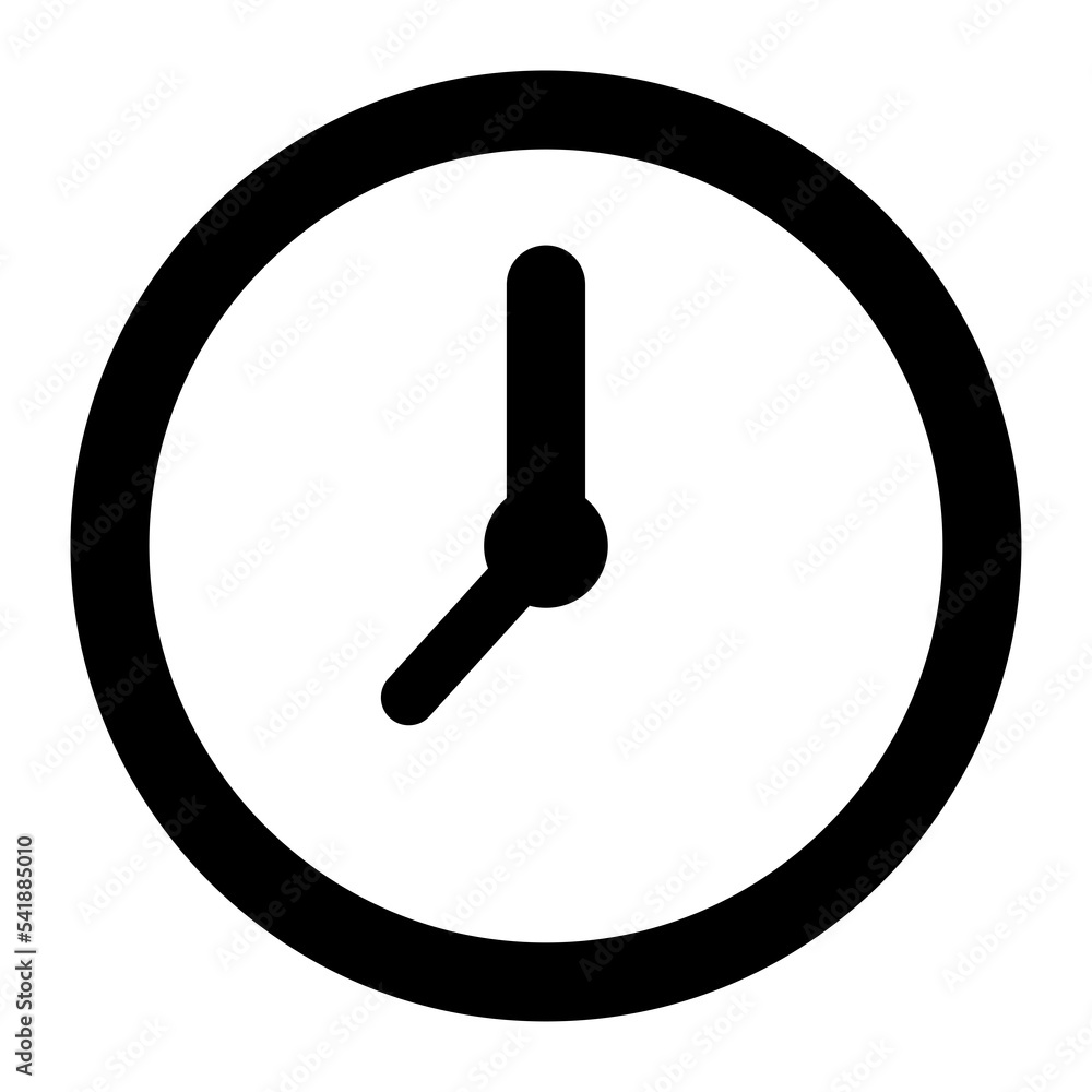 Clock or Time icon in Circle Shape Clock or Time icon in Circle Shape