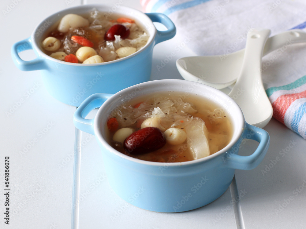 Peach Gum Collagen Dessert is a Chinese Traditional Refreshment ...