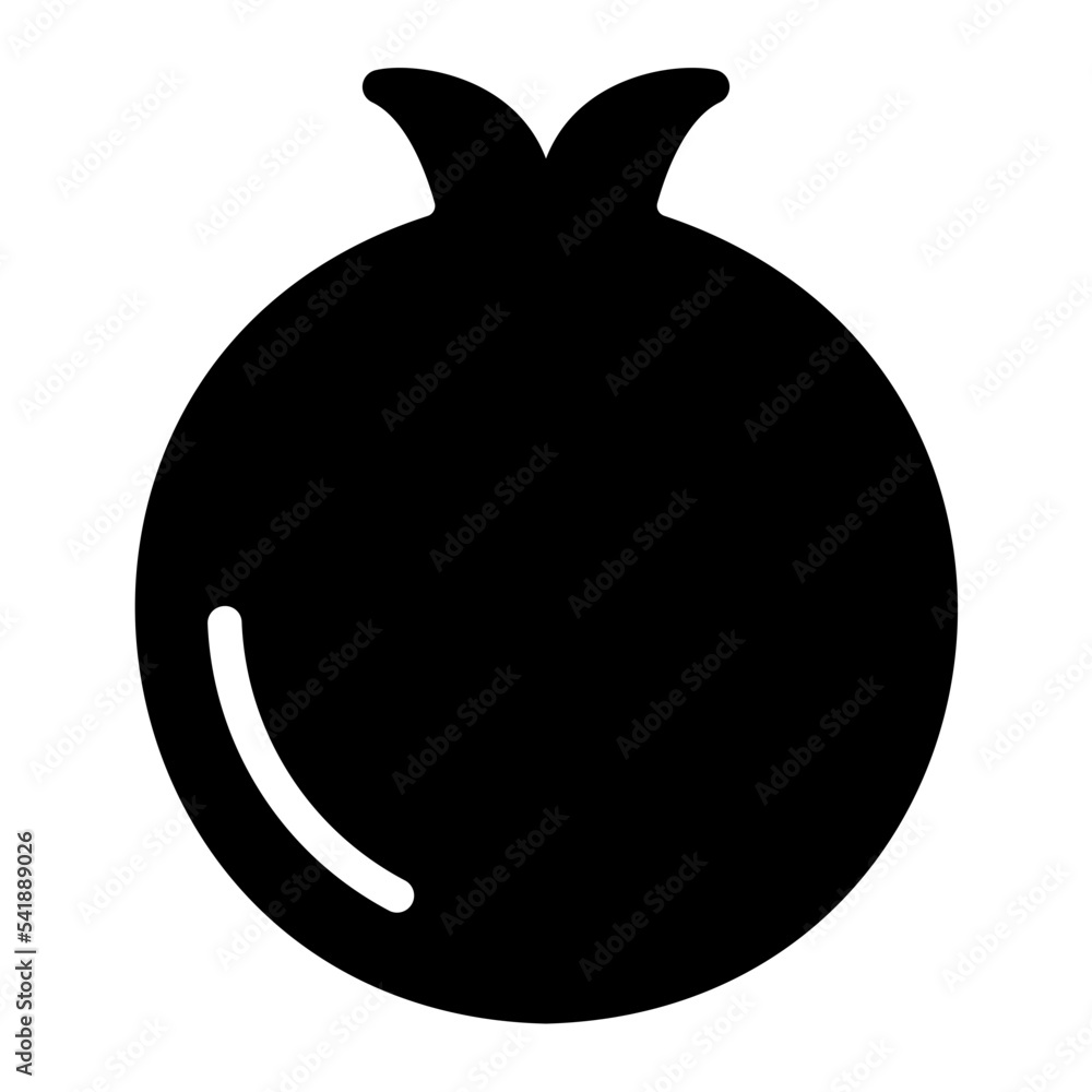 pomegranate glyph icon pomegranate glyph icon