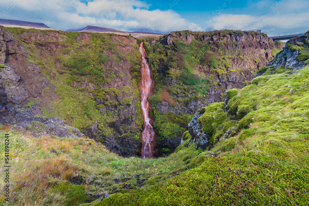 Landscape of the Kolugljúfur Canyon (Iceland) StockFoto Adobe Stock