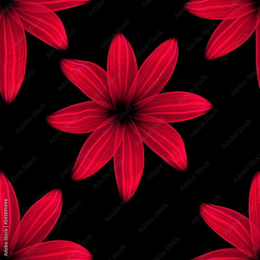 floral red black seamless abstract pattern background fabric fashion