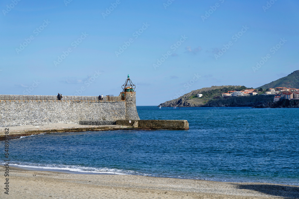 The charming little port of Collioure on the Vermeil coast, in Occitania