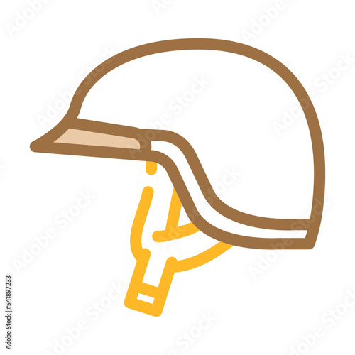 half helmet motorcycle color icon vector. half helmet motorcycle sign. isolated symbol illustration