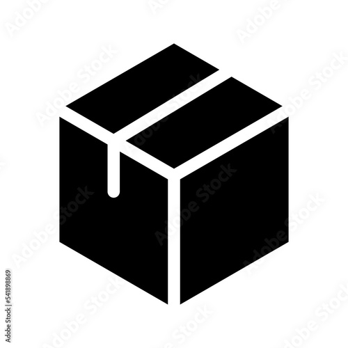 Box icon or logo in modern line style. color editable