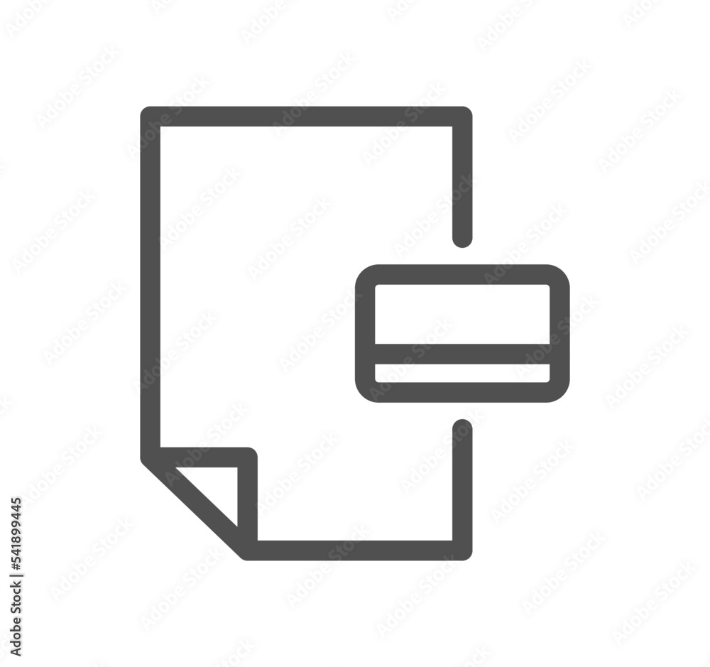 Credit card and banking icon outline and linear vector. Credit card and banking icon outline and linear vector.