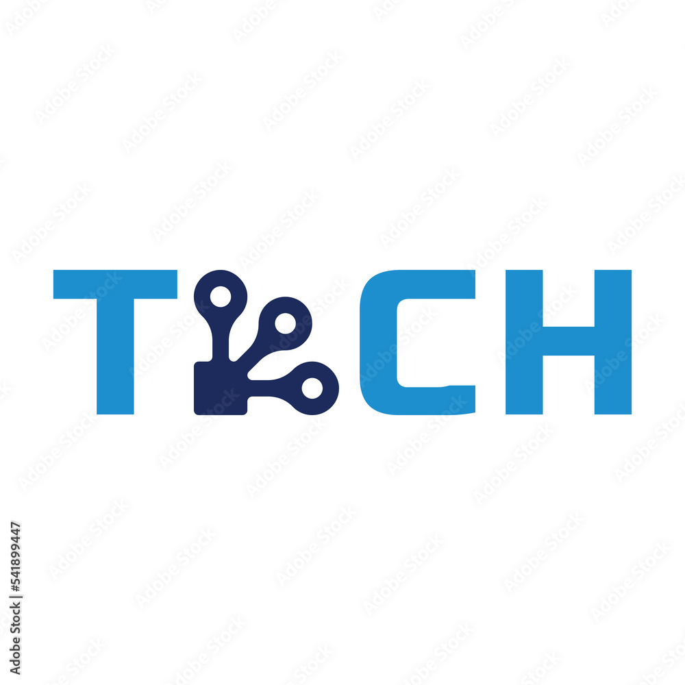 Simple corporate technology futuristic logo Simple corporate technology futuristic logo