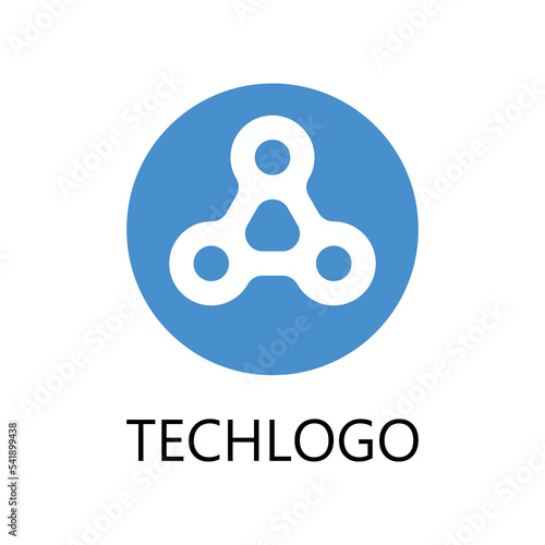 Simple corporate technology futuristic logo