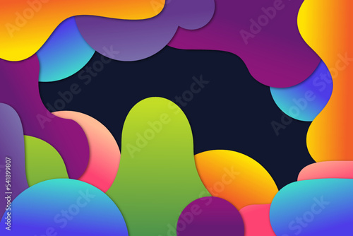 Abstract colorful shapes background © Dea