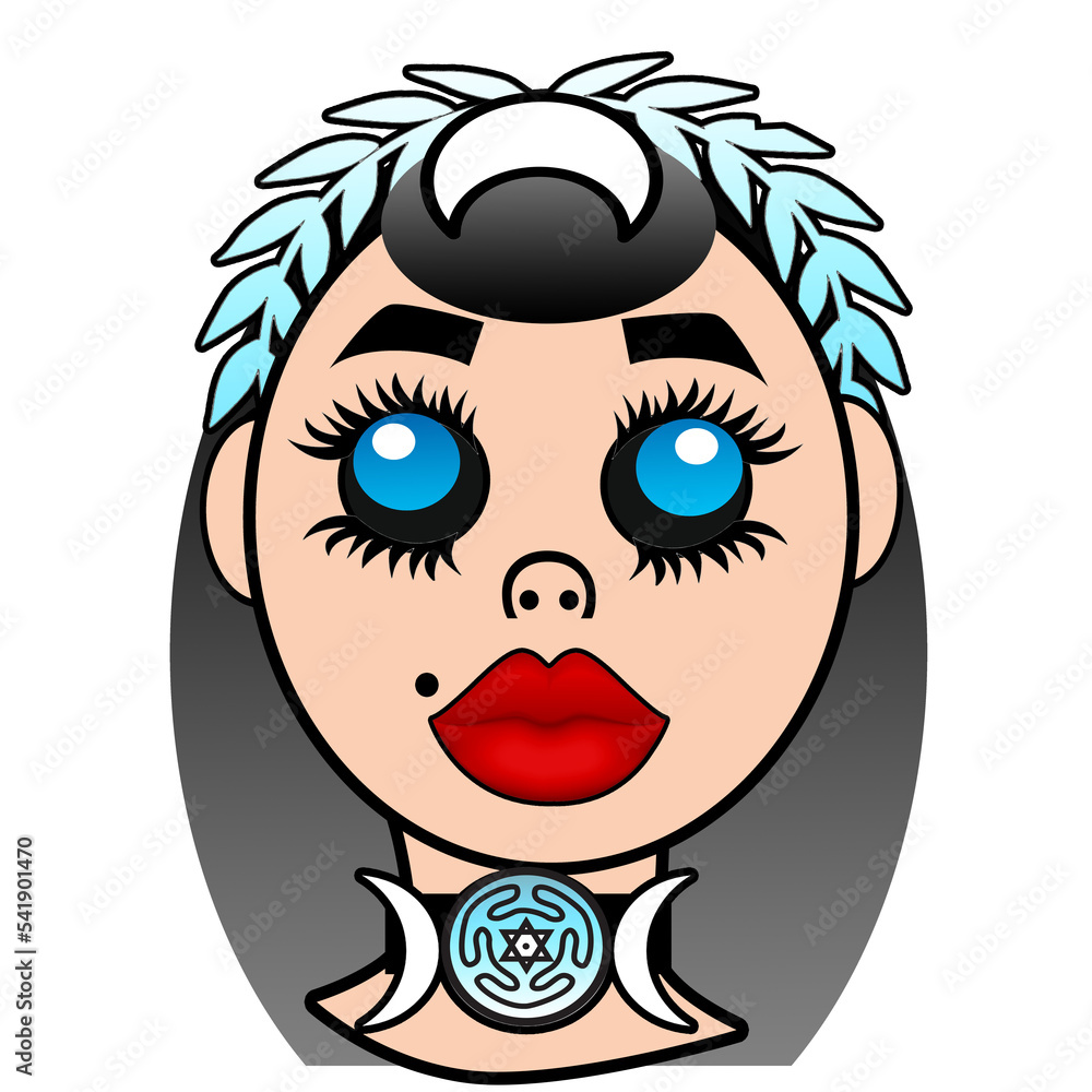 Kawaii Hecate Hekate Moon Goddess Kawaii Hecate Hekate Moon Goddess