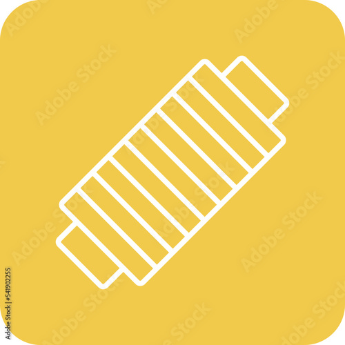 Thread Line Round Corner Background Icon