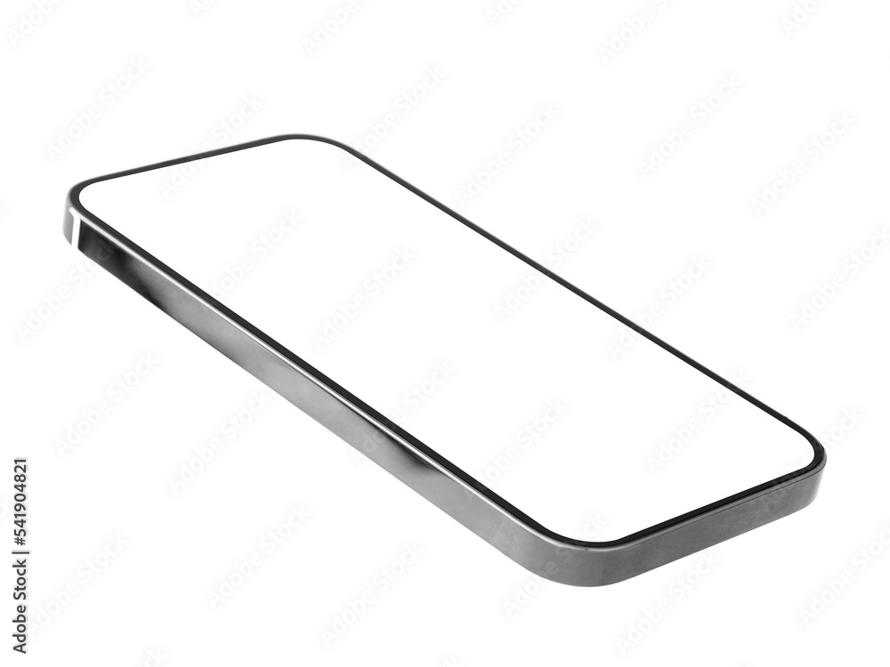 Mobile phone mockup. Mobile phone with empty screen on transparent background. Mobile phone mockup. Mobile phone with empty screen on transparent background.
