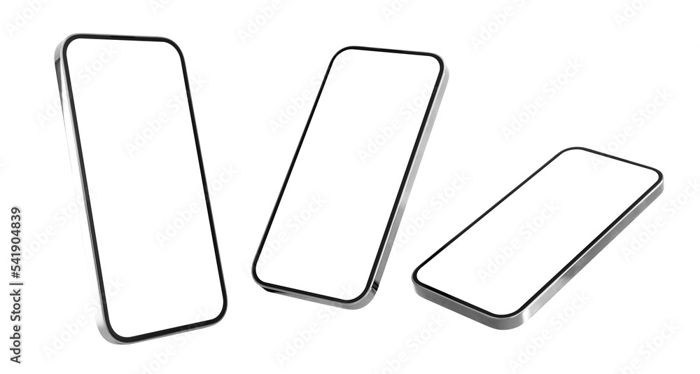 Mobile phones mockup. Set of different photos of phone on transparent background. Mobile phones mockup. Set of different photos of phone on transparent background.