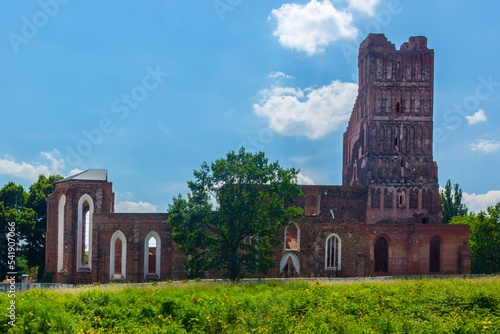 Ruins of Saint Nicholas church in Glogow Poland