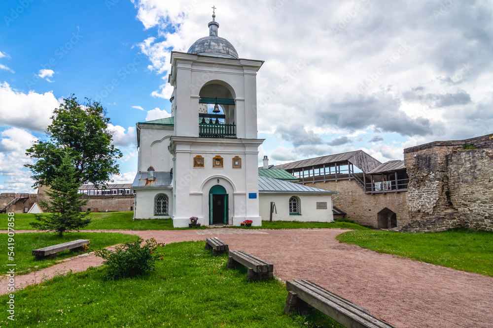Nikolsky Cathedral (Nicholas the Wonderworker) on the territory of Izborsk fortress, Izborsk, Pskov region, Russia