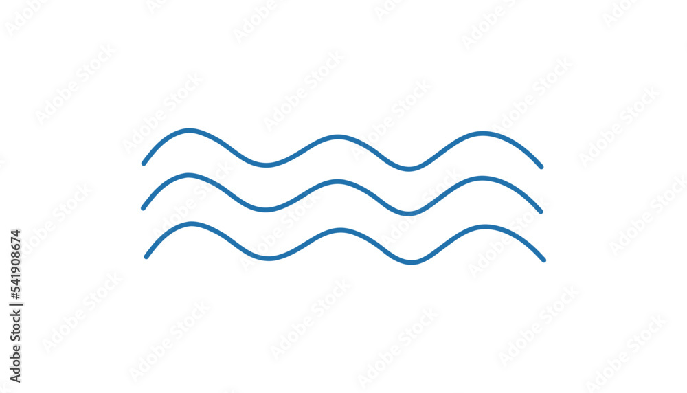 Sea wave. Doodle ocean curl waves. Vector marine outline sketch Sea wave. Doodle ocean curl waves. Vector marine outline sketch