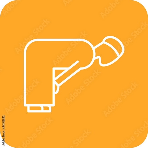 Ruku Line Round Corner Background Icon