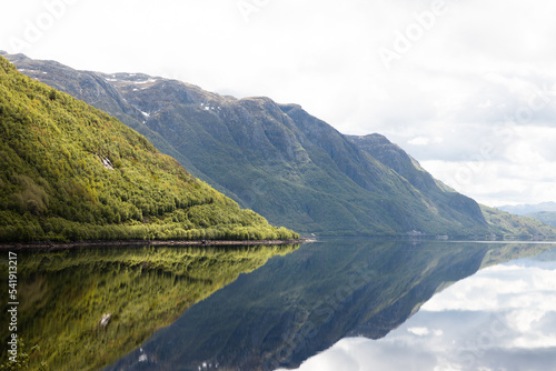 Reflective mountain lake, Norway