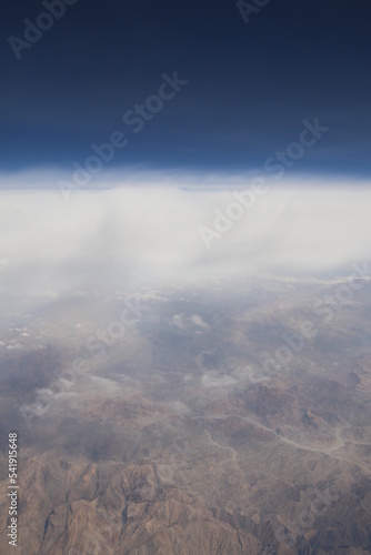 Flug über Sierra Nevada