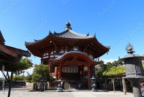 A Japanese temple : Nanen-do Hall in the precincts of Kofuku-ji Temple in Nara City 日本のお寺 : 奈良市の興福寺境内にある南円堂