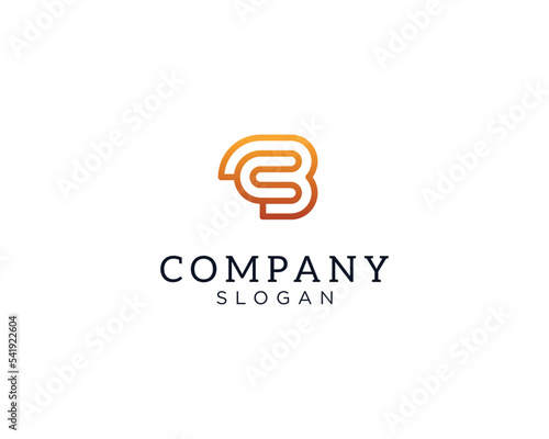 modern and elegant letter CB or BC initial logo. combination of letters B and C monogram