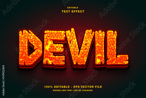 Devil Editable Text Effect