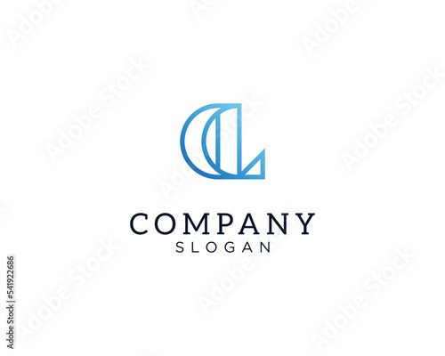 modern and elegant letter CL or LC initial logo. combination of letters L and C monogram