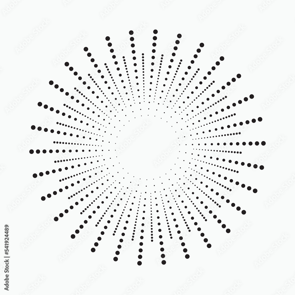 radial Halftone pattern background. Abstract concentric dotted backdrop. Halftone design element for various purposes. radial Halftone pattern background. Abstract concentric dotted backdrop. Halftone design element for various purposes.