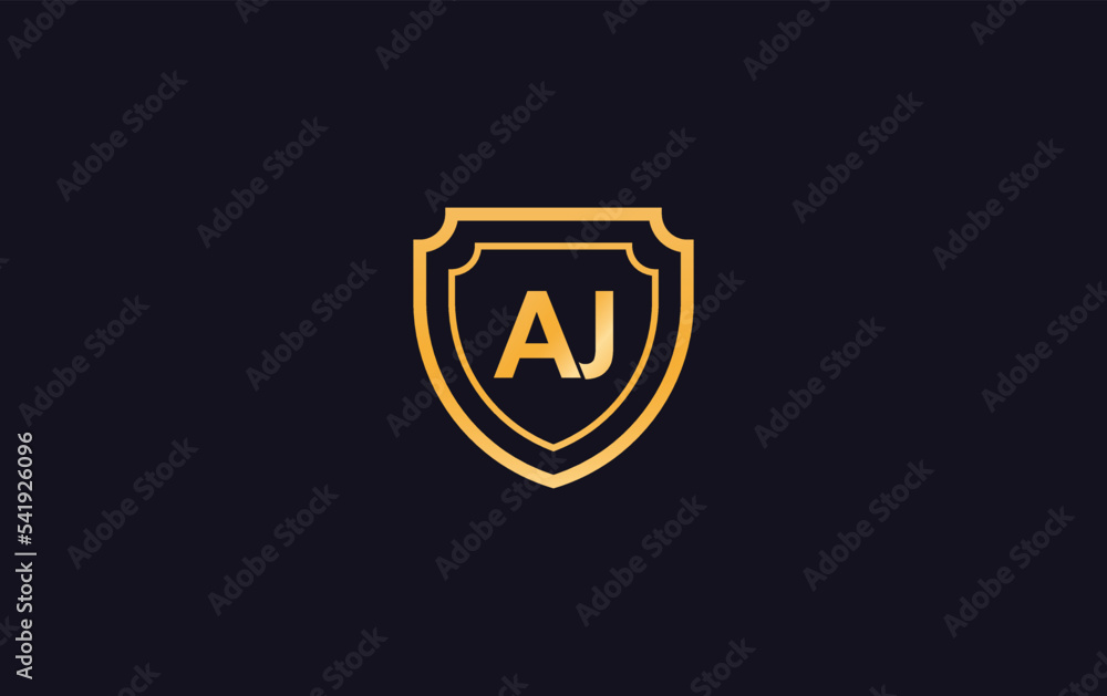 Shield protection symbol and royal luxury shield monogram vector design. shield protection logo with letters and alphabets for brand and business