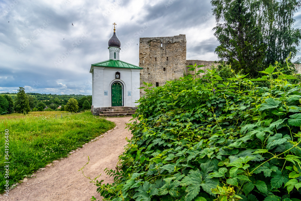 Izborsk fortress and chapel, Izborsk, Pskov region, Russia