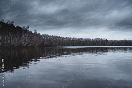 clouds over the lake