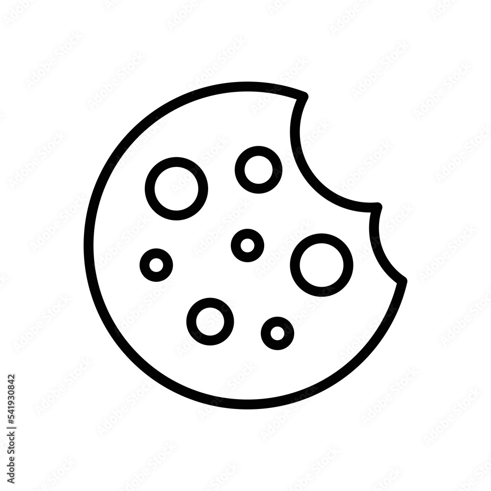cookies icon vector design template in white background cookies icon vector design template in white background
