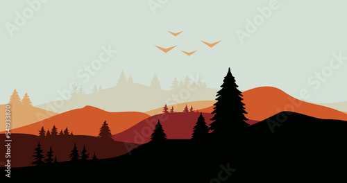 nature background mountains forest natural soil gradation