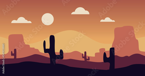nature background mountains rocks gradation cactus © adi