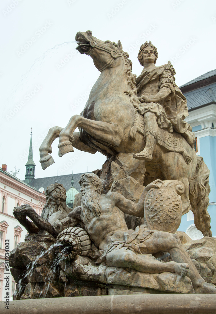 Olomouc Old Town Historic Fountain