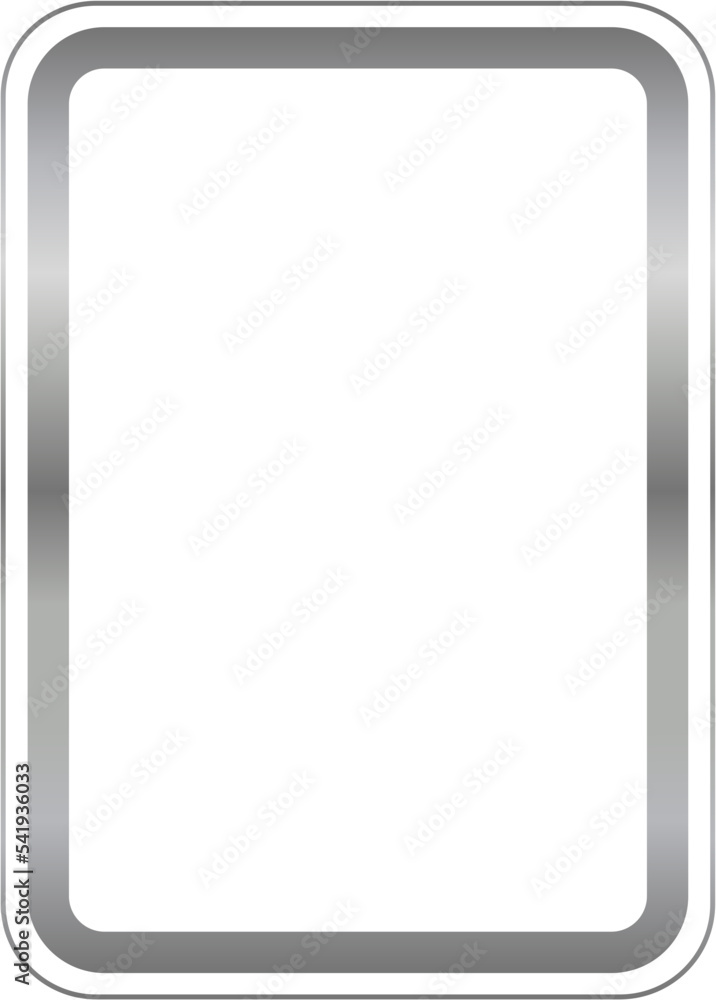 Silver Rectangle Border Frame Vector Illustration Silver Rectangle Border Frame Vector Illustration