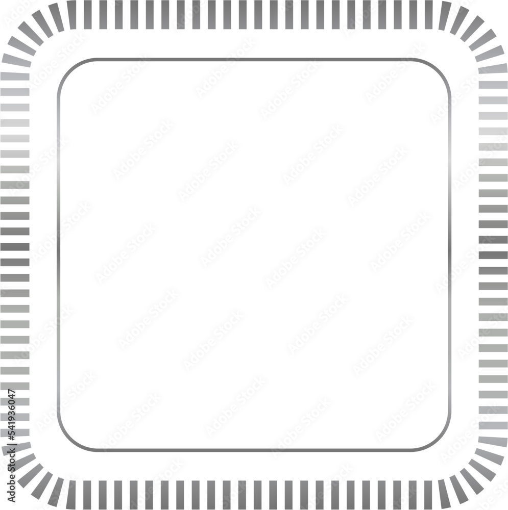 Silver Rectangle Border Frame Vector Illustration Silver Rectangle Border Frame Vector Illustration