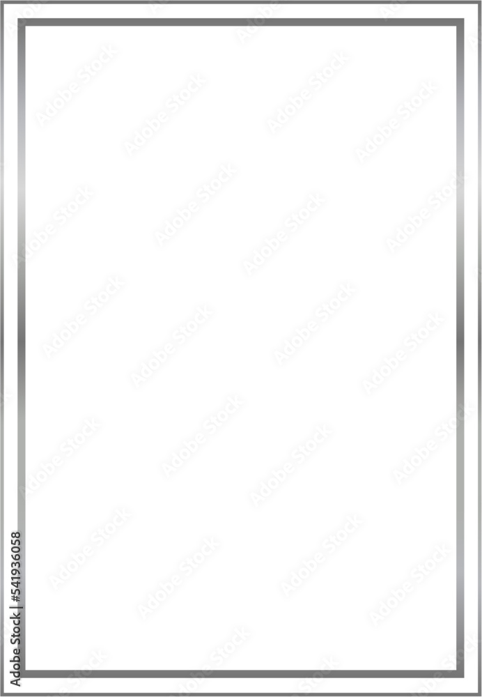 Silver Rectangle Border Frame Vector Illustration Silver Rectangle Border Frame Vector Illustration