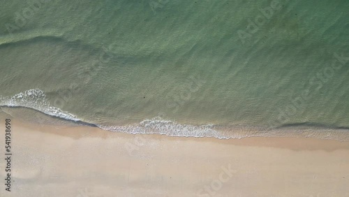Seascape aerial top view in day time , Natural view for travel destination for relax and vacation time.