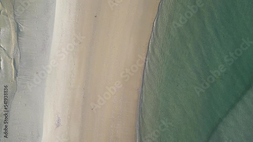 Seascape aerial top view in day time , Natural view for travel destination for relax and vacation time.