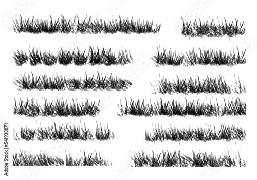set of grass Brush 