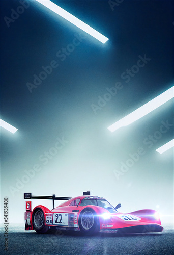 Racing car illustration