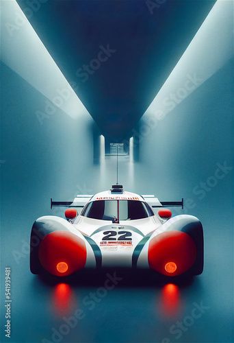 Racing car illustration