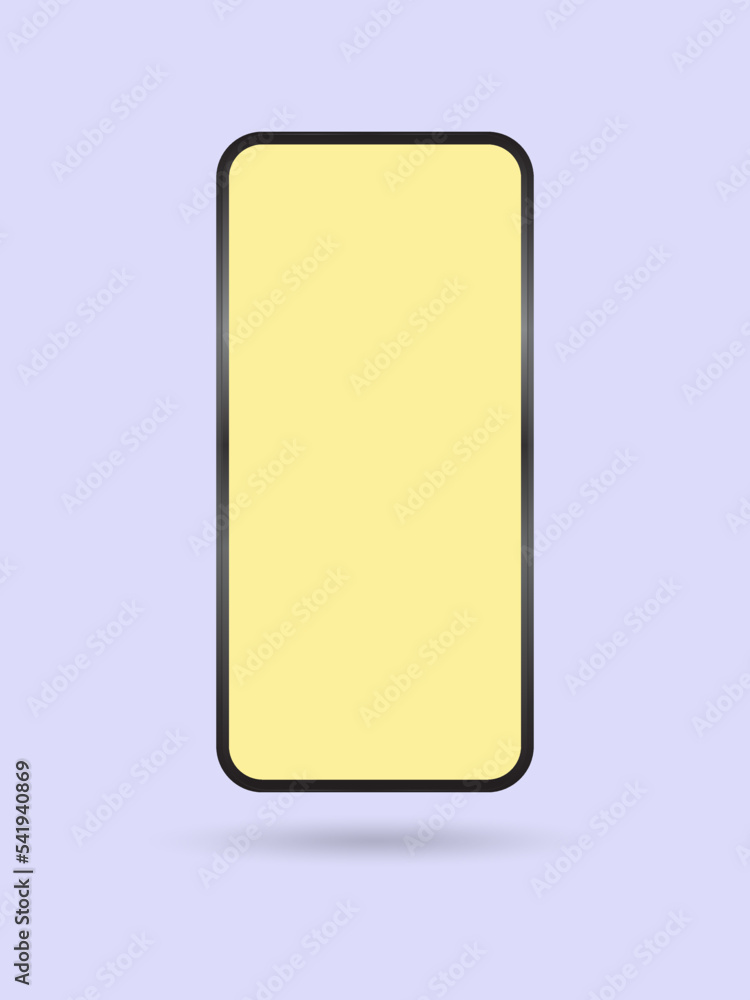 Smartphone Mock-up for apps, games and webpage display. Modern minimalist design template Smartphone Mock-up for apps, games and webpage display. Modern minimalist design template